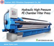 820 HDPE High pressure filter p