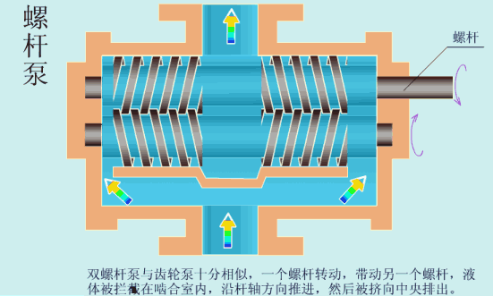 螺杆泵工作原理图
